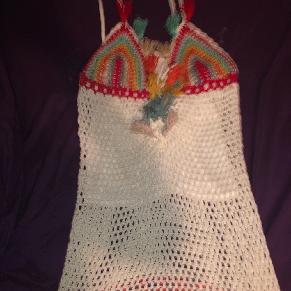 Colorful Crochet Dress